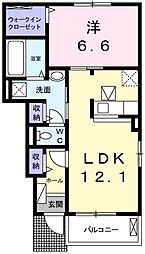 間取図画像 1LDK
