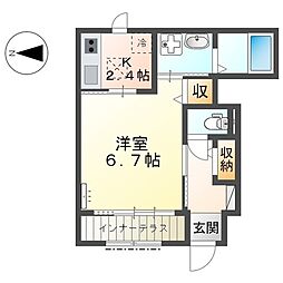 Ｍ’ｓレジデンスＨＩＭＥＪＩ 1階1Kの間取り