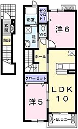 クライネス ドルフ 2階
