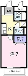 間取図画像 1K
