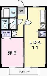間取図画像 1LDK