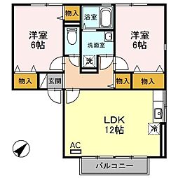 ラ・ヴィーダー B 2階/206