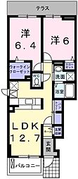 ベル・セーズ 2LDKの間取図画像