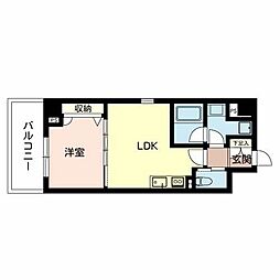 ベラ・ルーナ 1LDKの間取図画像