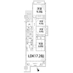 キャッスルコート飯田 4LDKの間取図画像