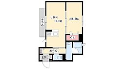 シャーメゾン龍野町 1LDKの間取図画像