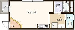 ウィズローズ姫路駅南 1Kの間取図画像