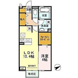 セントラルセジュール 1LDKの間取図画像