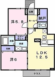 コータ・コート 2LDKの間取図画像