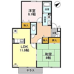 リバーサイド 弐番館 1階/1-B