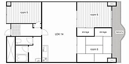 Kプラザ 3LDKの間取図画像