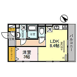 ラフィーネ亀山 2階/106