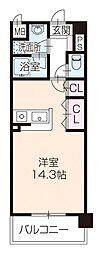 OA.FLAT西延末 ワンルームの間取図画像
