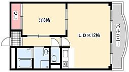 ダイヤマンション 1LDKの間取図画像