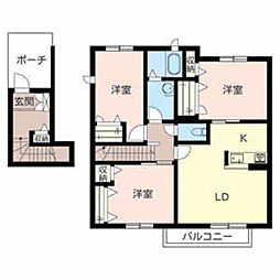 シャーメゾン・フローラ 3LDKの間取図画像