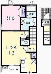 セルキューブ 1LDKの間取図画像