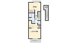 エテルナ・パーク 1LDKの間取図画像