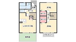 ダリアファミリー 2LDKの間取図画像