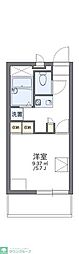 レオパレスM&M's 1Kの間取図画像