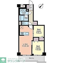 藤和相模原コープ 2LDKの間取図画像