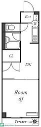 パークコートZAMA 1DKの間取図画像