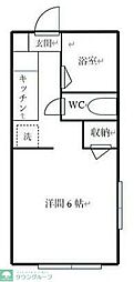 コーポ信和2 1Kの間取図画像