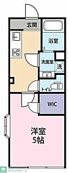 ロイヤルTAKEコーポ 1Kの間取図画像