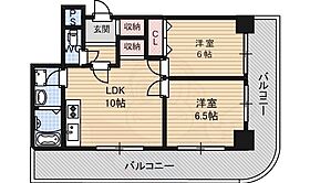 クリスタルハイツ清水丘  ｜ 大阪府大阪市住吉区清水丘３丁目（賃貸マンション2LDK・5階・50.45㎡） その2