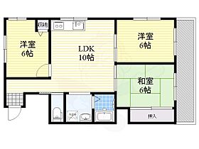 ハイツグロリア 203 ｜ 大阪府堺市堺区南旅篭町東２丁（賃貸マンション3LDK・2階・56.67㎡） その2