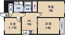 大和屋マンション 3階/-