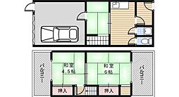 賑町1丁シャッターガレージ付貸家