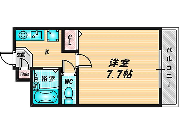 ニシシンヴィレッジ ｜大阪府東大阪市若江西新町2丁目(賃貸アパート1K・3階・22.00㎡)の写真 その2