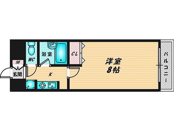 画像2:バス・トイレがセパレート、収納がある住みやすい間取りです。 