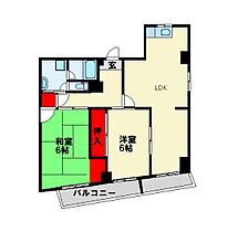 以和貴ビル 8-H ｜ 福岡県北九州市小倉北区愛宕１丁目3-3（賃貸マンション2LDK・8階・62.08㎡） その2