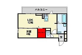 タウンコートカレラIII 102 ｜ 福岡県北九州市若松区桜町22-20（賃貸アパート1LDK・1階・40.39㎡） その2