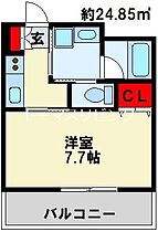 福岡県北九州市小倉北区室町３丁目（賃貸マンション1K・7階・24.85㎡） その2