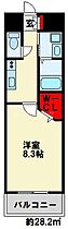 ギャラン竪町Neo 725 ｜ 福岡県北九州市小倉北区竪町２丁目4-3（賃貸マンション1K・7階・28.20㎡） その2