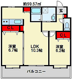 ニューリバー九工大駅前 9階