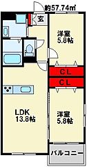物件の間取り