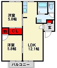 物件の間取り