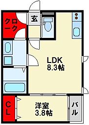 イルシオン戸畑 2階/201