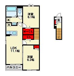 JR筑豊本線 藤ノ木駅 徒歩11分 2階/-