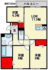 物件の間取り