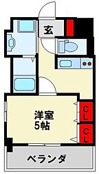 EternalPlaceHAGA 1Kの間取図画像