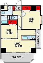 福岡県北九州市八幡東区西本町４丁目（賃貸マンション2LDK・9階・65.36㎡） その2