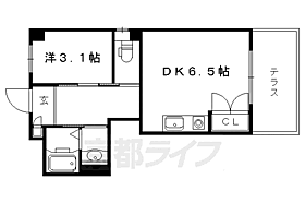 未来小屋 102 ｜ 京都府京都市左京区田中大久保町（賃貸マンション1DK・1階・38.10㎡） その2