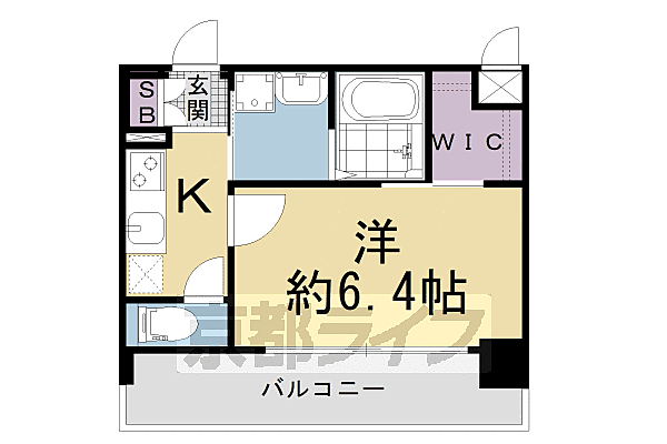 プレサンス　ＴＨＥ　ＫＹＯＴＯ　東福寺　ＷＥＳＴ 612｜京都府京都市南区東九条宇賀辺町(賃貸アパート1K・6階・23.94㎡)の写真 その2