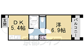 パインフィールド洛東 312 ｜ 京都府京都市山科区東野片下リ町（賃貸マンション1DK・3階・30.78㎡） その2