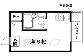 京都府京都市右京区宇多野馬場町（賃貸アパート1R・2階・14.00㎡） その2