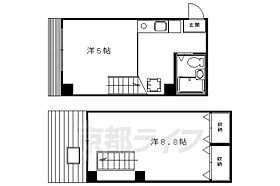 バインオーク・インレット 501 ｜ 京都府京都市中京区左京町（賃貸マンション2K・5階・31.20㎡） その2